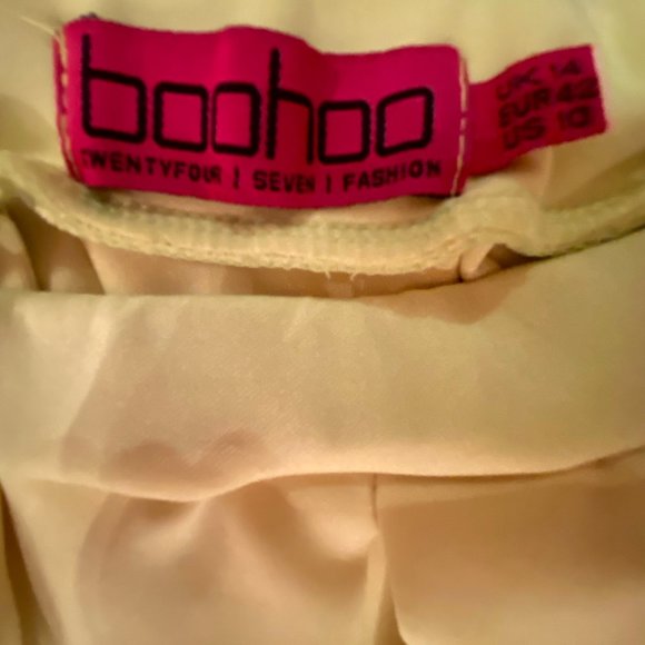 Neon (more neon in person) Yellow Skater Skirt from BooHoo - Picture 3 of 3